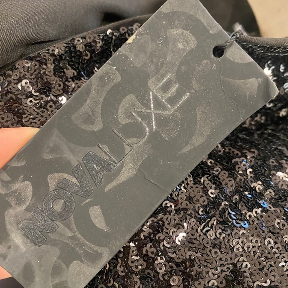 Fashion nova black sequence jumpsuit - Picture 6 of 8